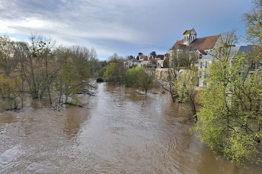 Inondations de la Creuse à La Roche Posay